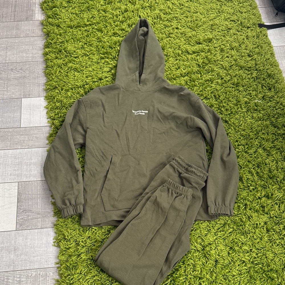 Zara Kids Matching Set in Olive Green